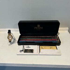 Authentic Gold Fendi Prisma Watch